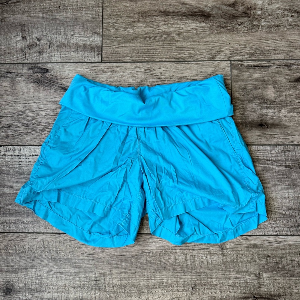 Cerulean blue maternity shorts by Old Navy